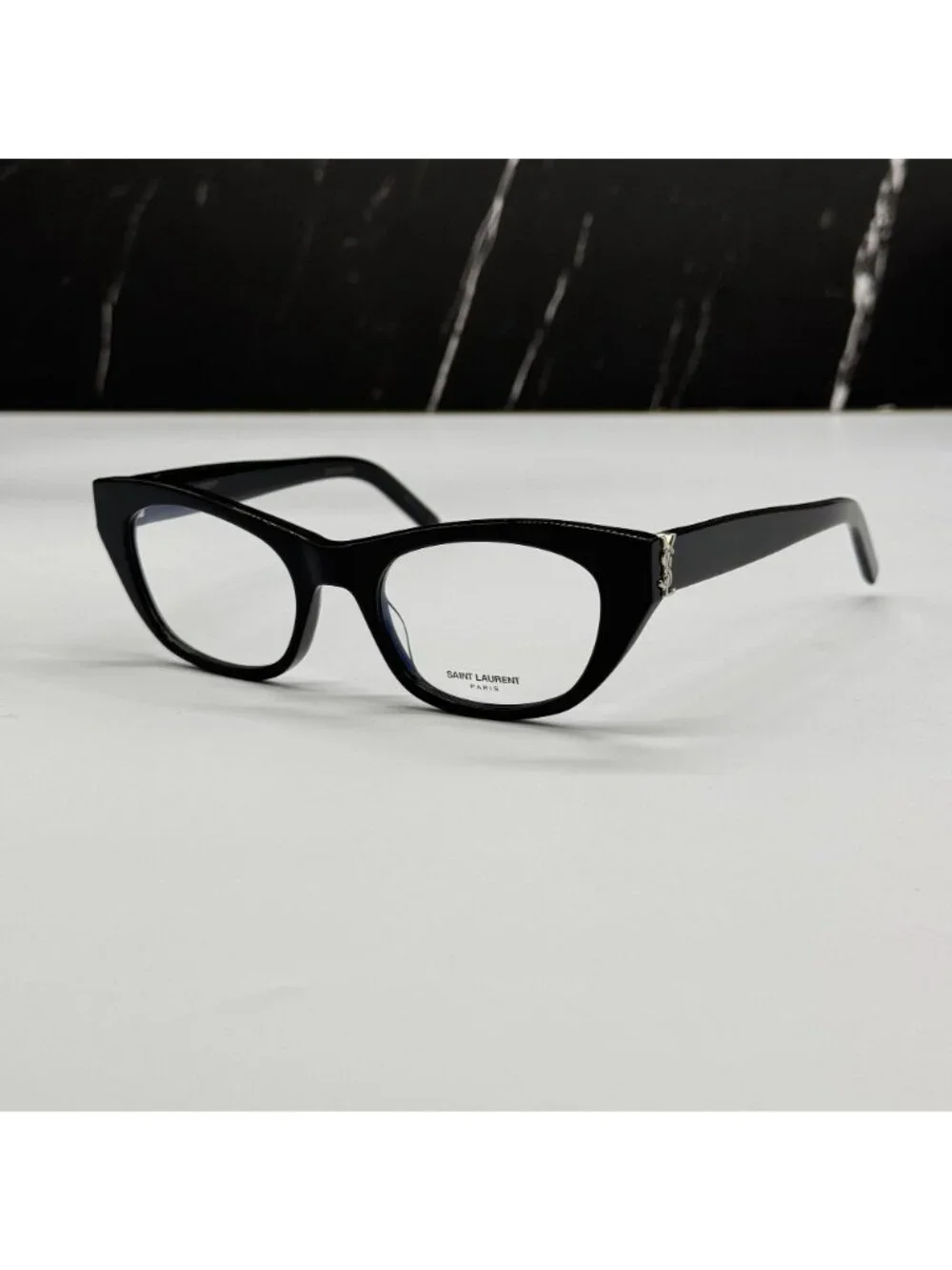 Saint Laurent SL M80 001 Black Cat Eye Women Eyeglasses Authentic NEW